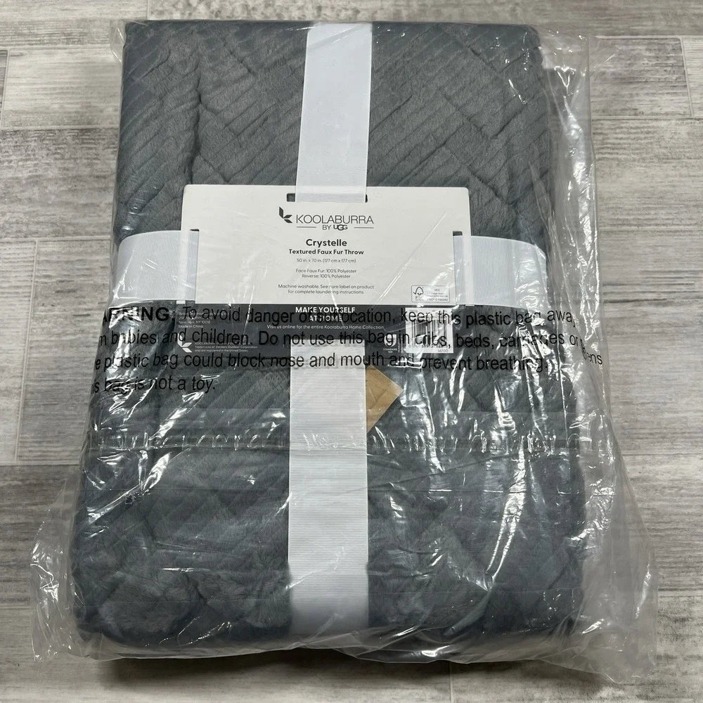 Koolaburra by UGG‎ Crystelle Textured Faux Fur Throw 50